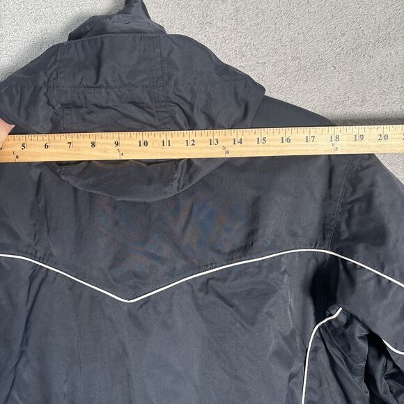 Obermeyer Ridge Line Ski Snow Jacket Women Size 8 Black Gorpcore Detachable Hood - Picture 15 of 16